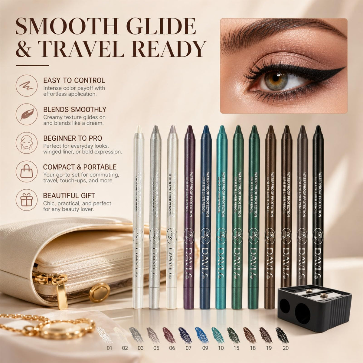 MooGlamor styled on a vanity with brushes showing everyday use and gift presentation benefit convenience