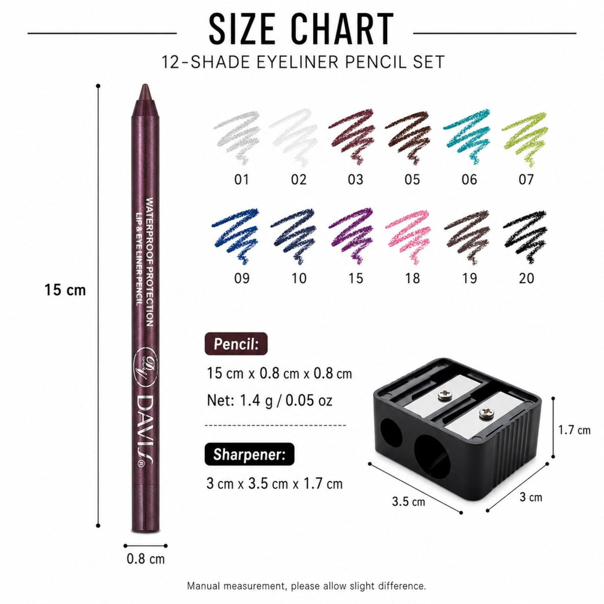 MooGlamor metallic silver pencil detail highlighting shimmer finish for inner corner pop benefit brightness