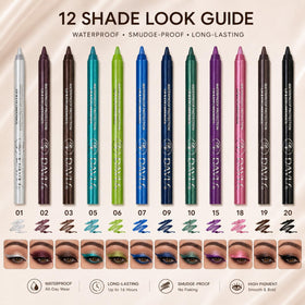 MooGlamor close-up of a sharpened pencil tip for precise eyeliner application benefit control