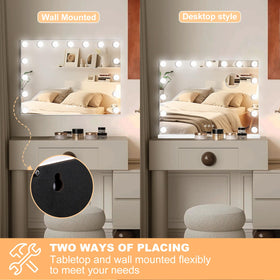 Moonee mirror in use during makeup application offering true-to-tone lighting