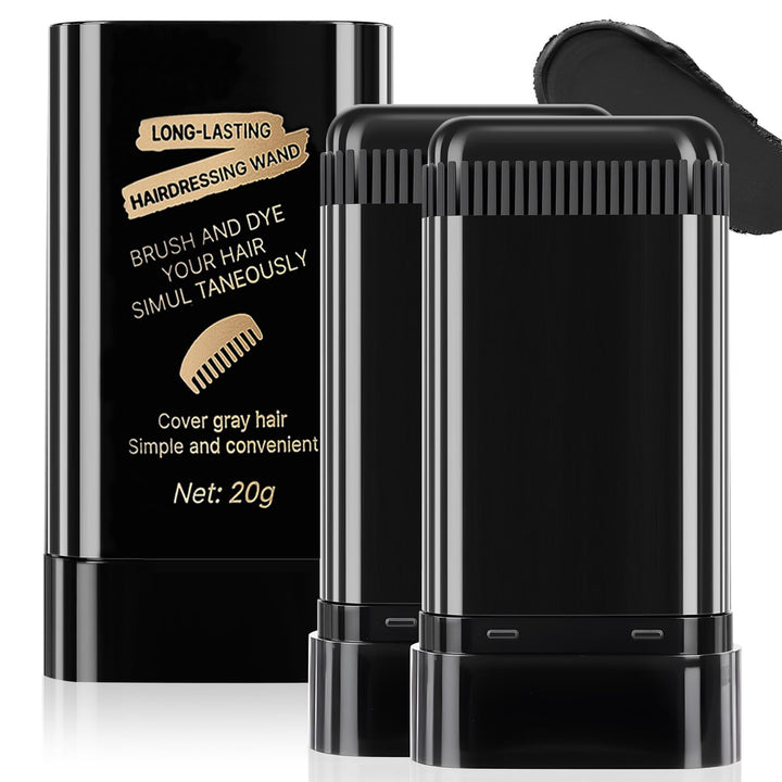 MOONGAZE front packaging of black root-touch-up stick showing compact design and dual function