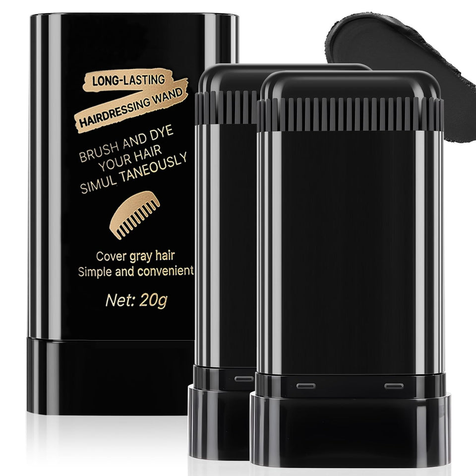 MOONGAZE front packaging of black root-touch-up stick showing compact design and dual function