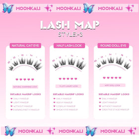 MOONKALI cluster applied on eyelid demonstrating seamless blend and volume