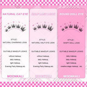 MOONKALI before-and-after eye comparison highlighting visible lift