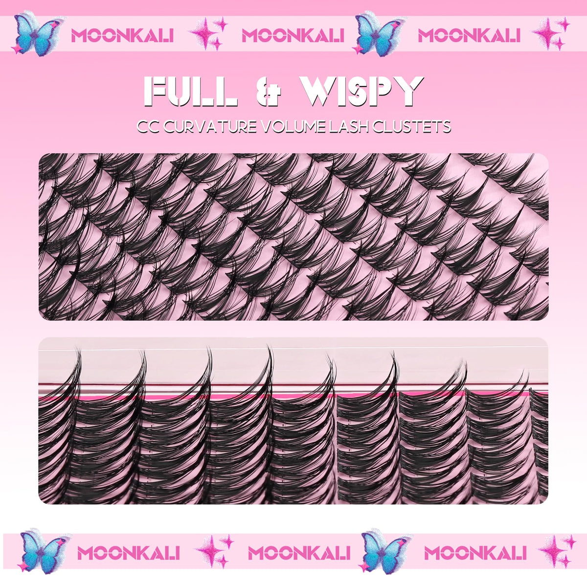 MOONKALI clusters in hand to show scale and easy DIY benefit