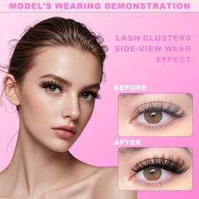 MOONKALI clusters laid out mixed lengths 12–20mm for styling ideas