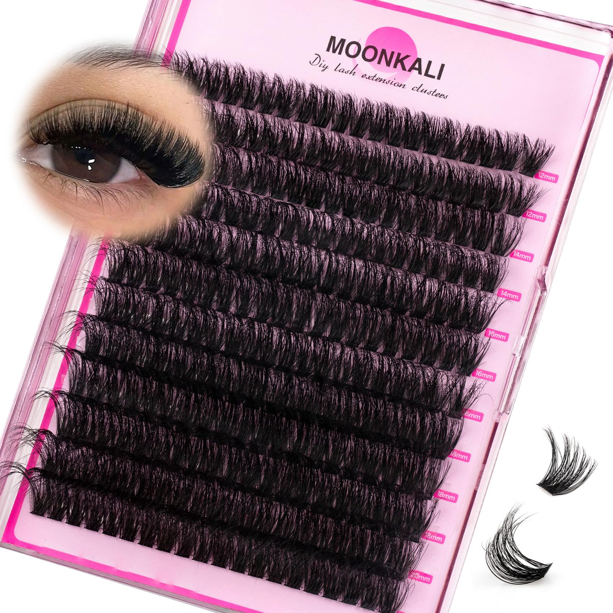 MOONKALI front packaging showing lashes and product benefits