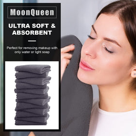 MOONQUEEN close-up of microfiber weave showing soft effective removal
