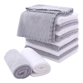 MOONQUEEN front pack view showing 12 cloths and color variety for convenience
