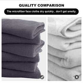MOONQUEEN stacked cloths showing stitched edges and durable finish