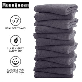MOONQUEEN cloth being rinsed with water for gentle makeup removal