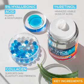 MOONRIN COSMETICS ingredients label close-up highlighting hyaluronic acid and retinol