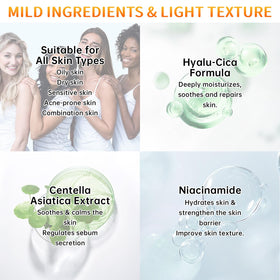 mopayzer applied to cheek to show even spread and quick absorption