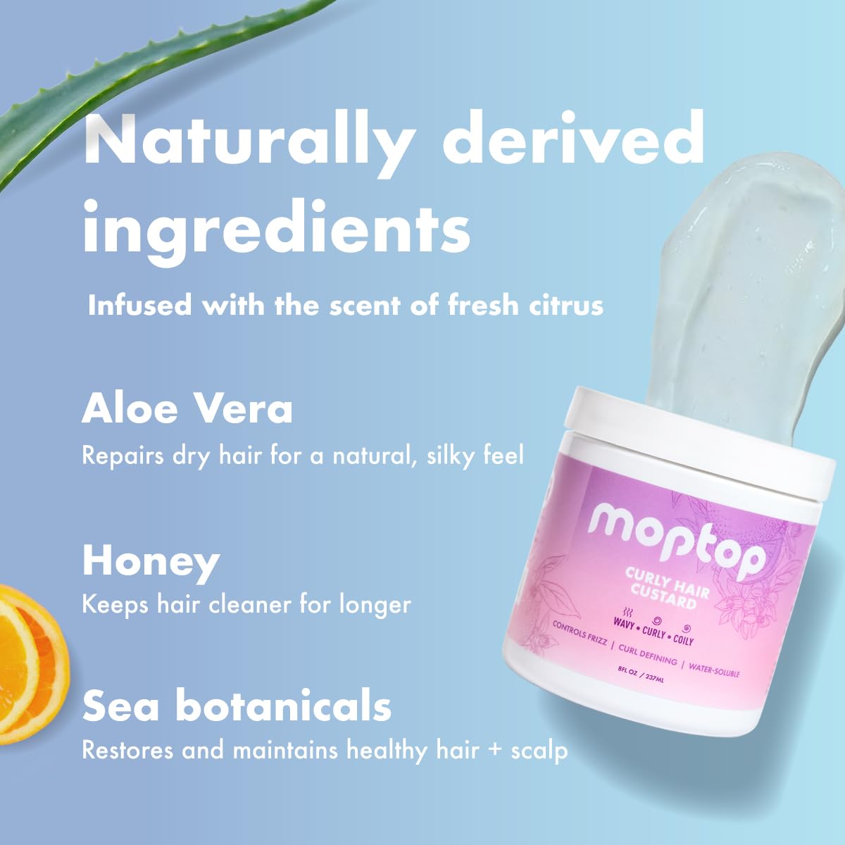 MopTop ingredient label close-up showing clean, junk-free formula
