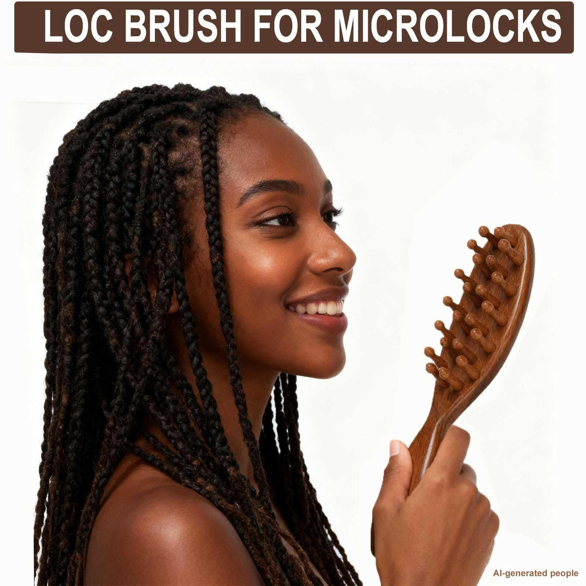 Moreinday loc brush with storage pouch protecting the wood while traveling