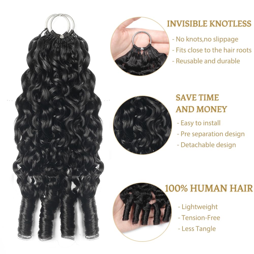 MORGENSTAR 18-inch hair beside ruler showing accurate length