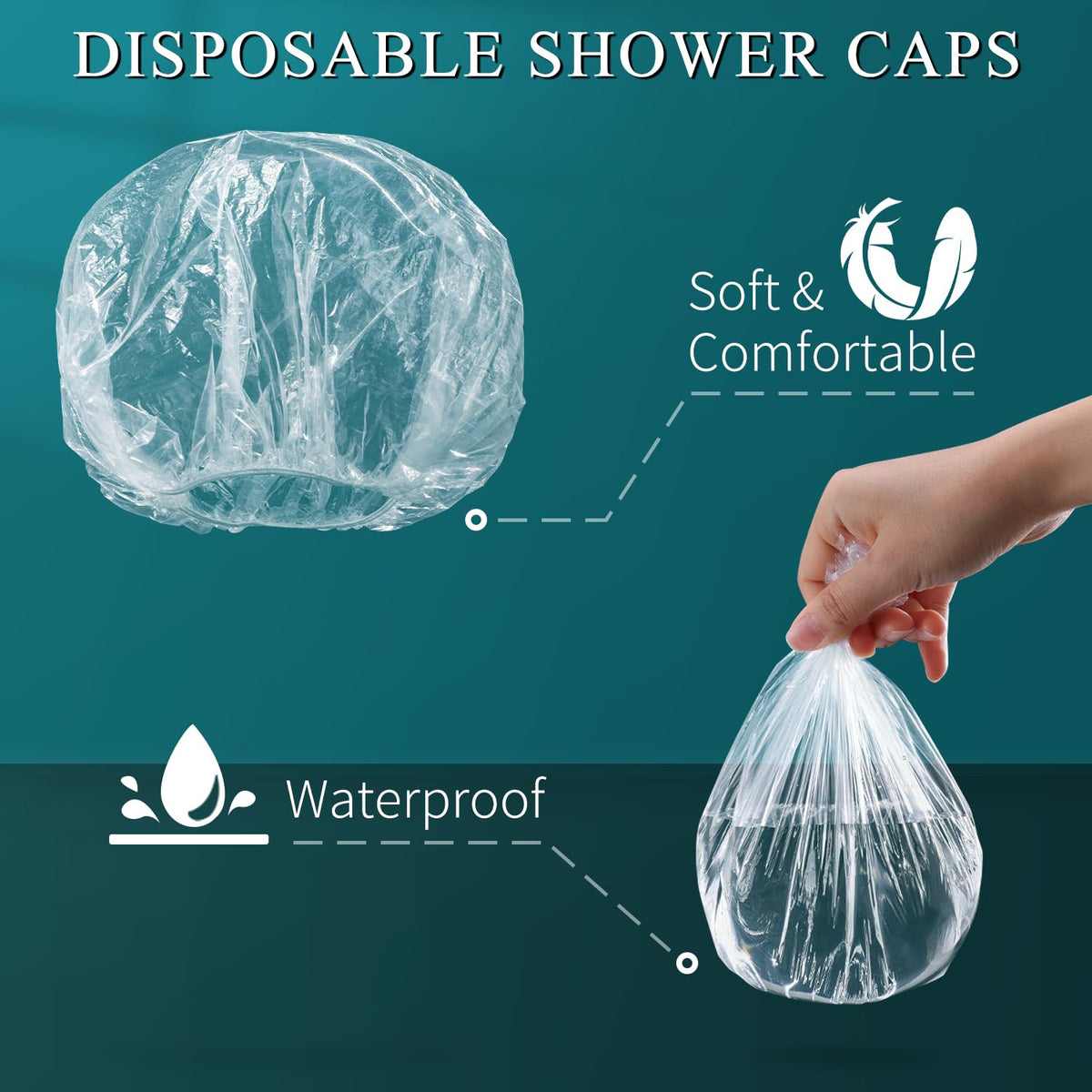 MORGLES cap folded into compact strip for easy storage and portability
