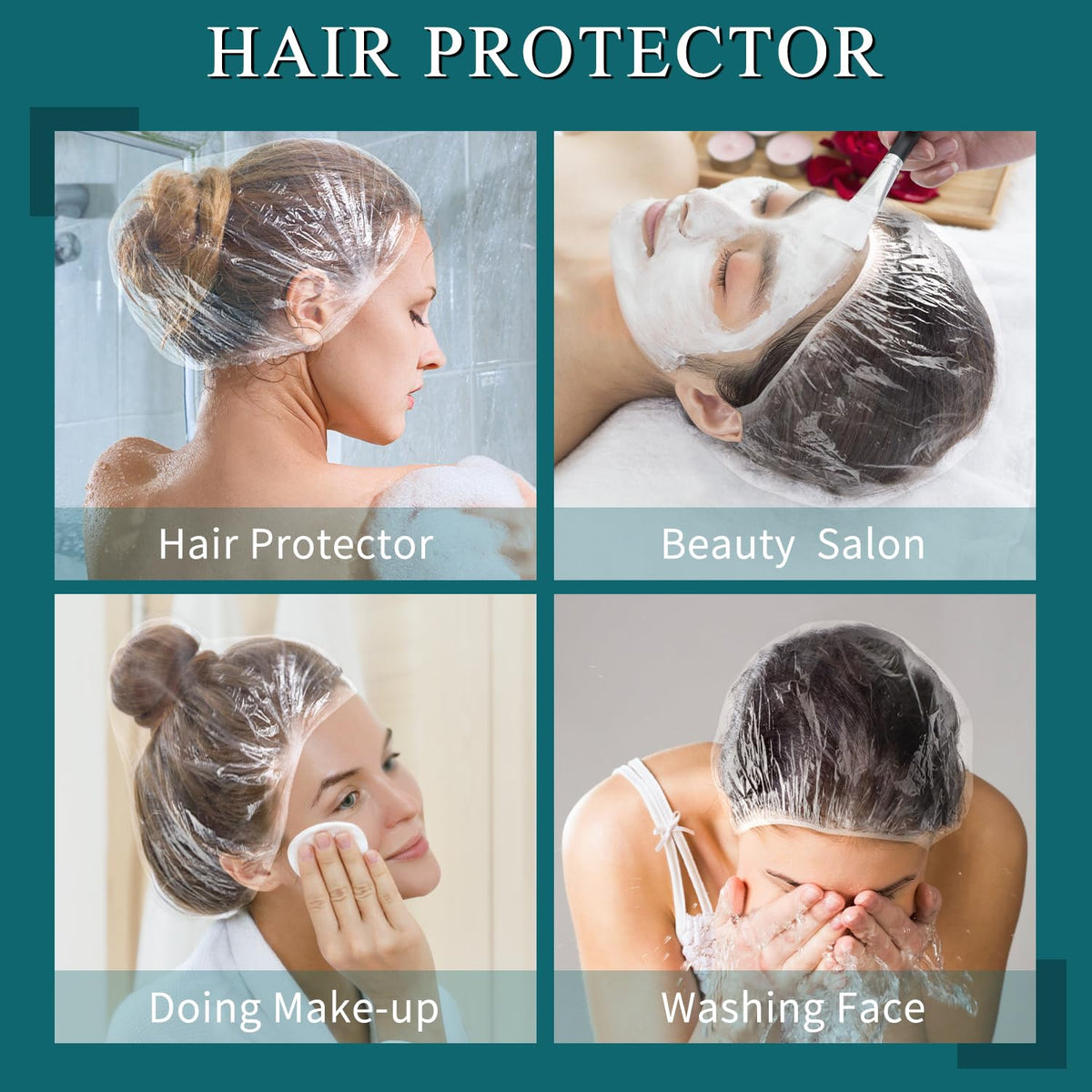 MORGLES shower cap tucked in travel bag for hygienic hair protection