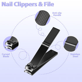 MORGLES clipper blade detail highlighting sharp, contoured edges for smooth nail cuts