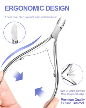 MORGLES stainless steel cuticle nipper detail offering precise trimming control