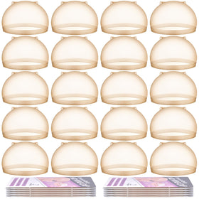 MORGLES front packaging showing 20-piece wig cap set and easy storage benefit