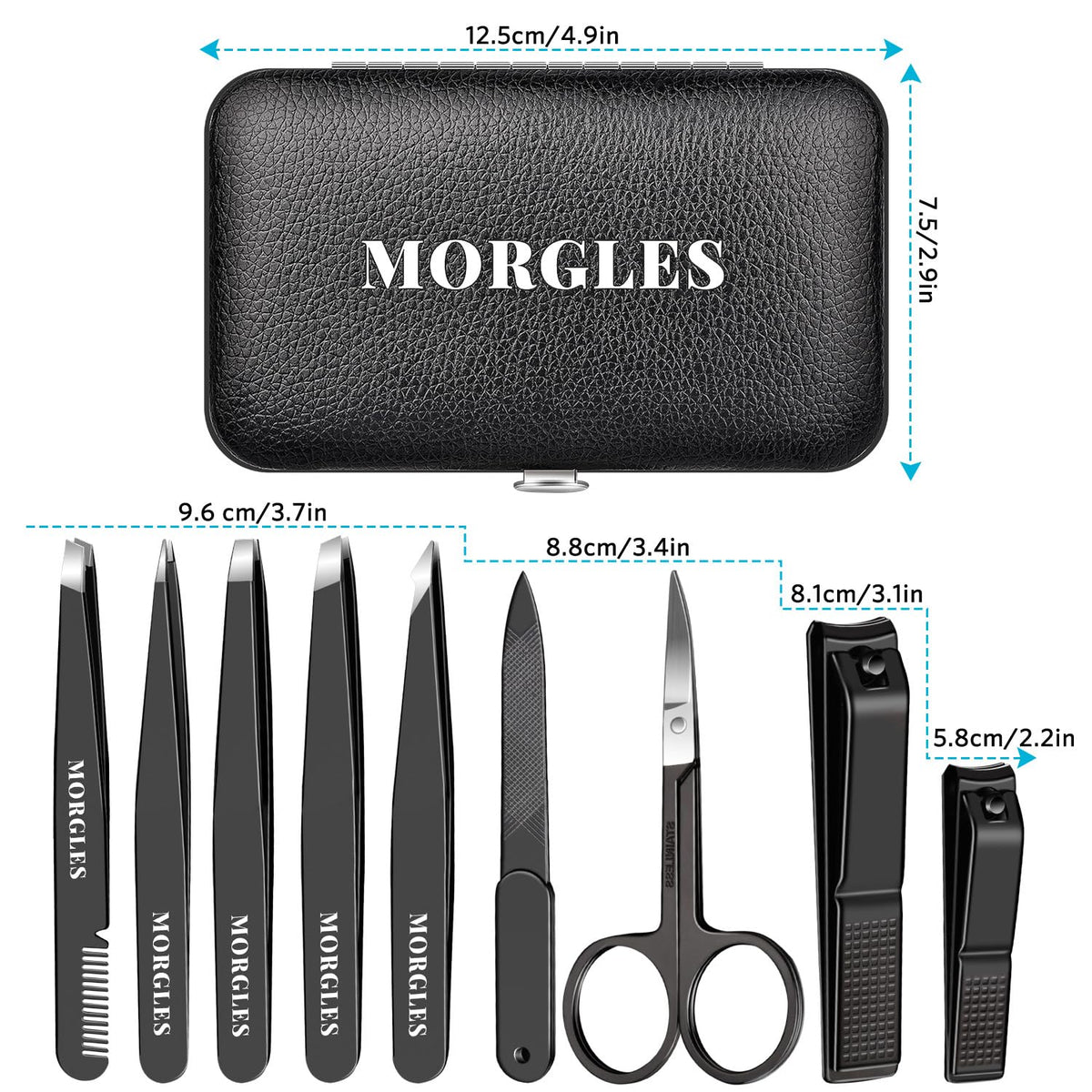 MORGLES tools on bathroom vanity showing everyday grooming use