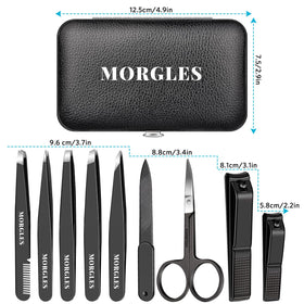 MORGLES tools on bathroom vanity showing everyday grooming use