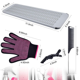 MORGLES scale comparison showing glove size on a hand for fit