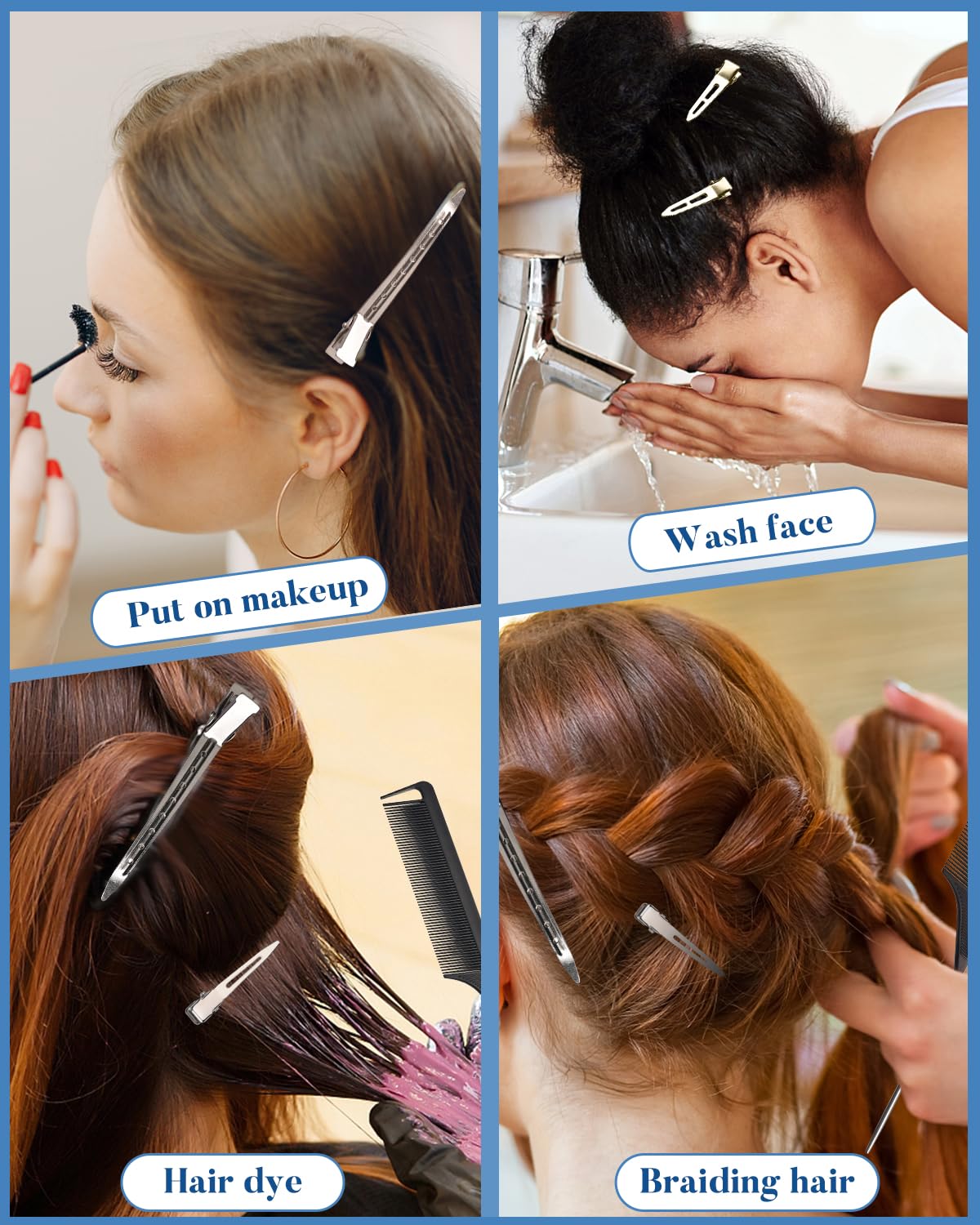 MORGLES clip close-up showing smooth finish and no-crease benefit