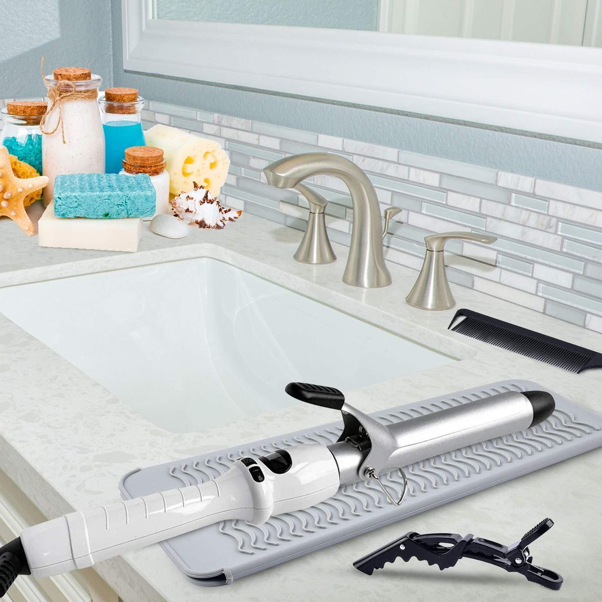 MORGLES styling combs detailed teeth for precise parting