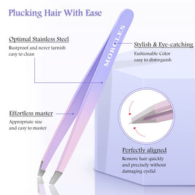 MORGLES tools lined up showing clippers, tweezers, scissors and file for complete grooming