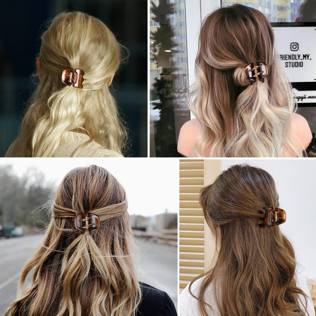 Morhom clip used during makeup routine showing quick hair control benefit