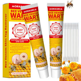 MORKORIA front packaging showing two cream tubes for warts and calluses treatment