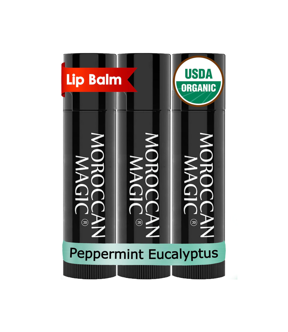 Moroccan Magic front packaging showing organic peppermint eucalyptus and benefits