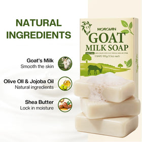 Morovan soap bar in hand showing size and travel-friendly convenience