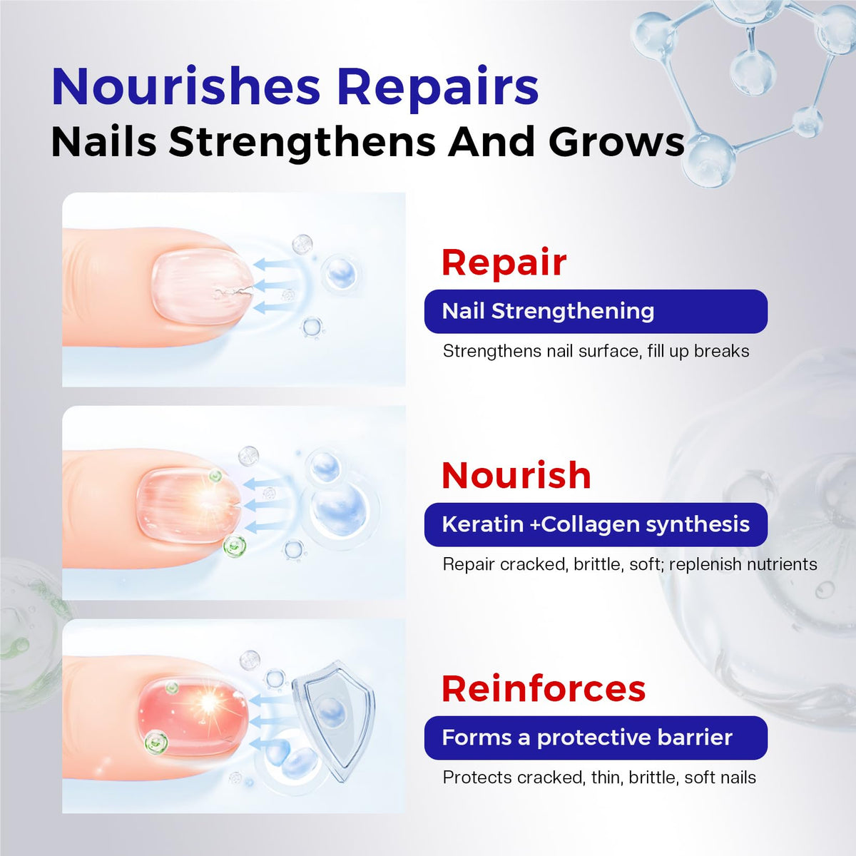 Morovan before and after nails comparison showing stronger, healthier nails