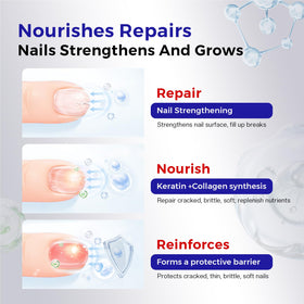 Morovan before and after nails comparison showing stronger, healthier nails