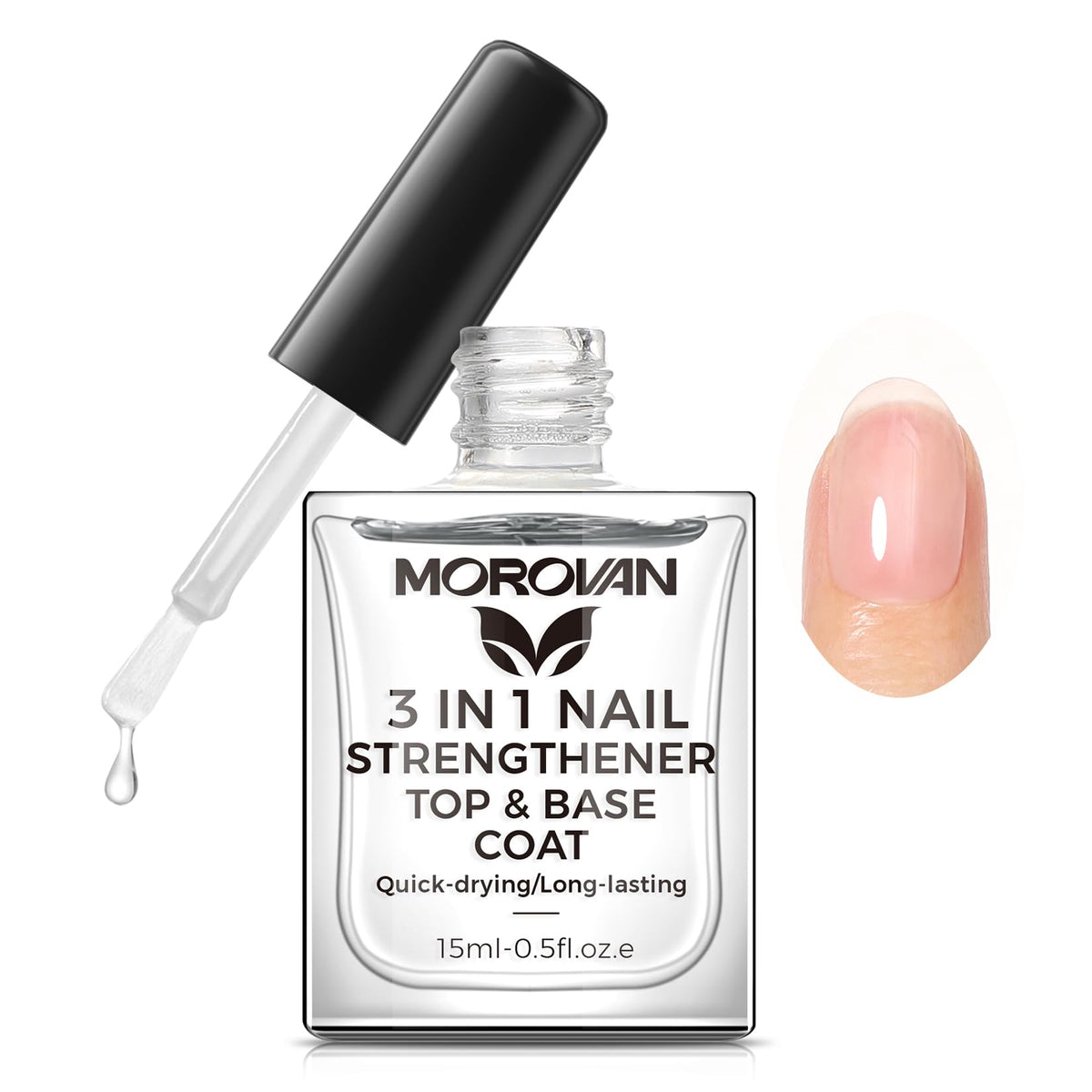 Morovan front bottle view showing clear treatment and easy application benefit