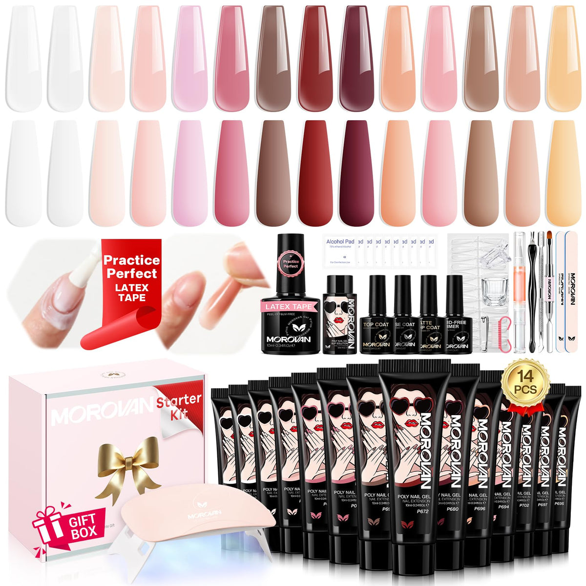 Morovan front packaging showing full kit contents and easy setup
