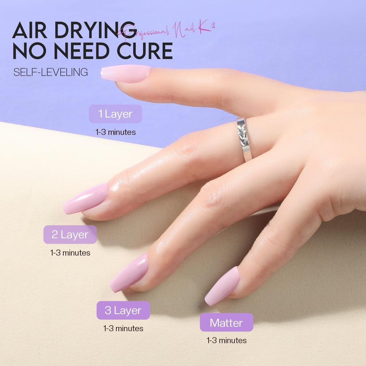 Morovan glossy finish reflection on nails, emphasizes high-shine result