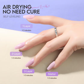 Morovan glossy finish reflection on nails, emphasizes high-shine result