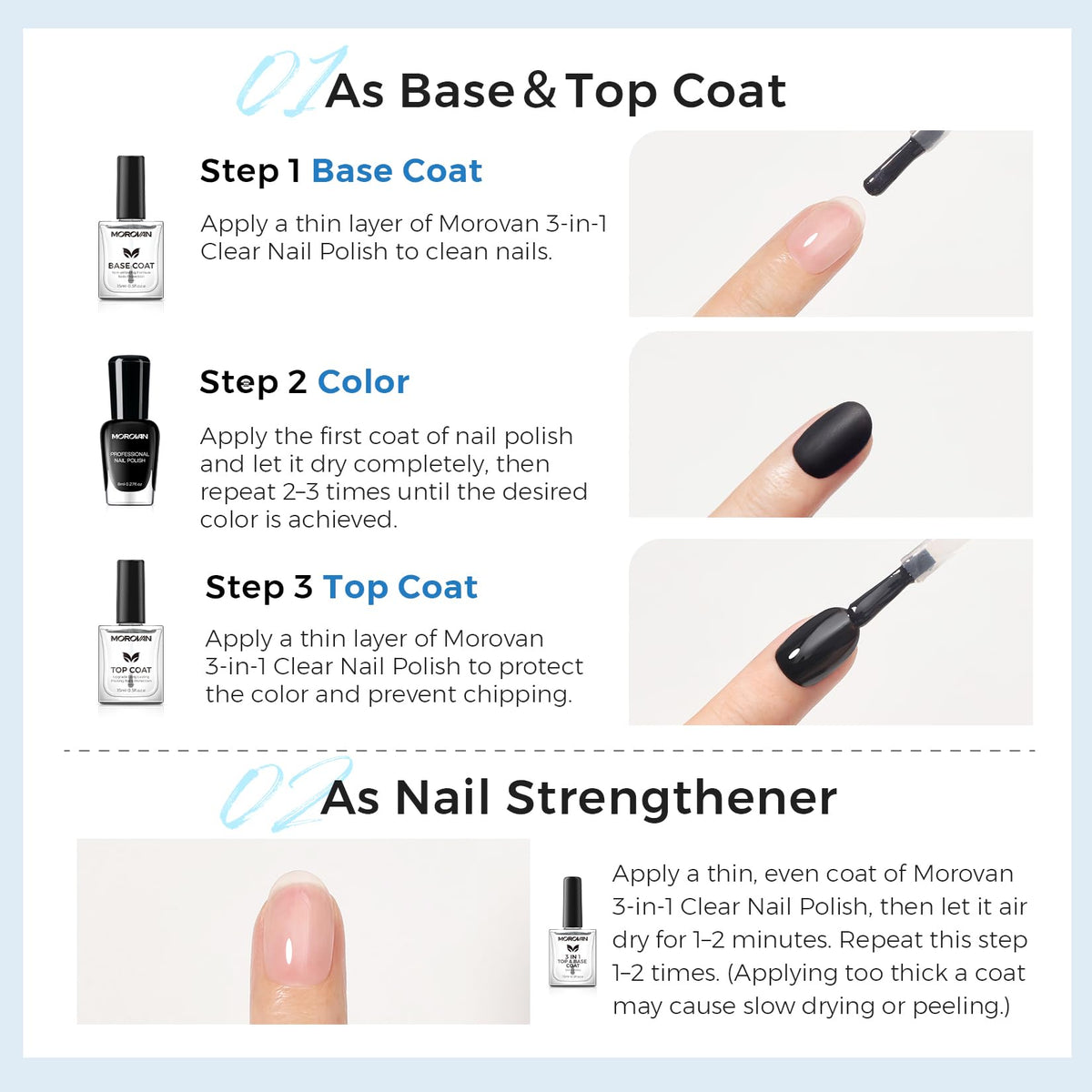 Morovan label ingredient list highlighting non-toxic formulation benefit