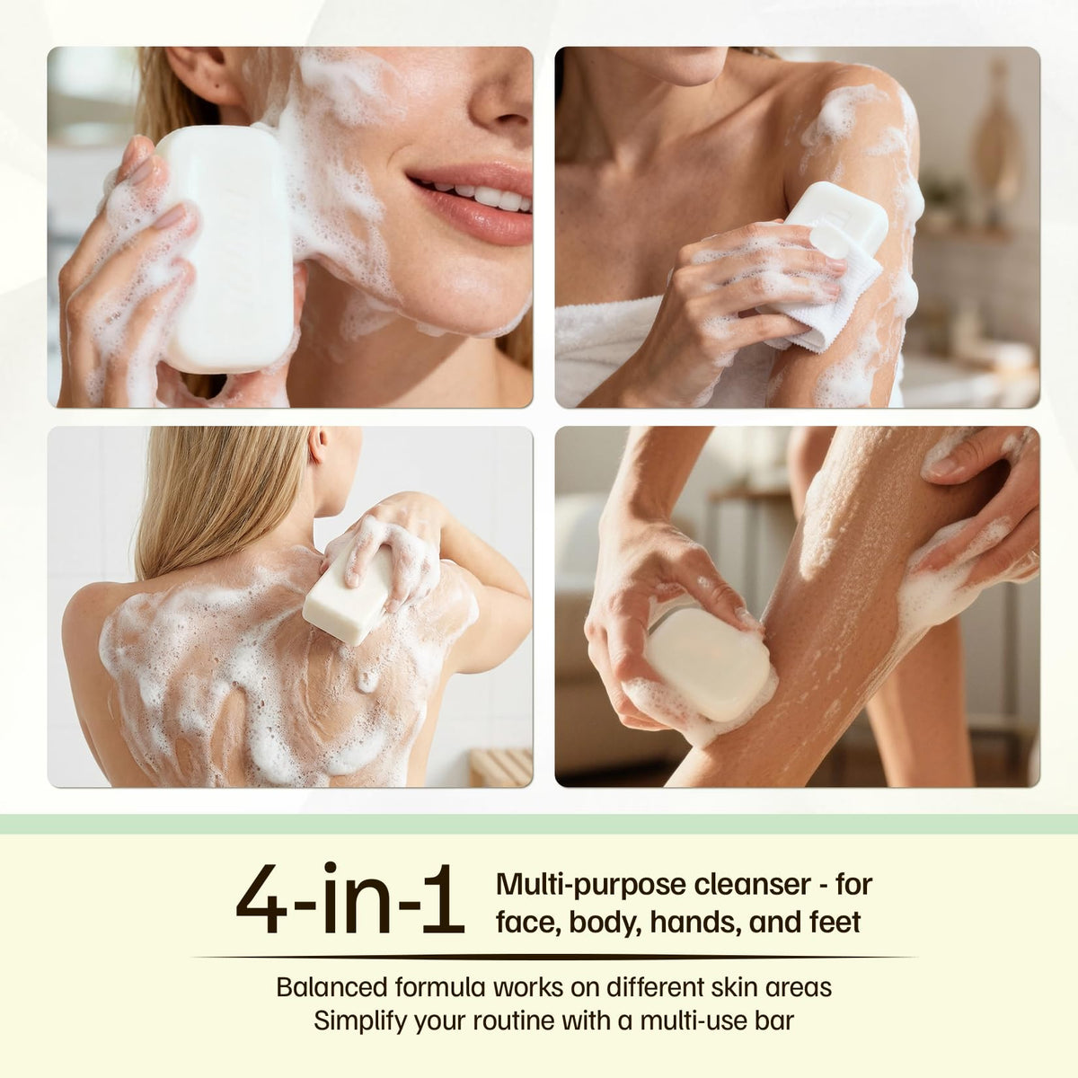 Morovan lather on skin demonstrating gentle cleansing and hydration