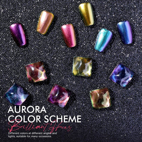 Morovan metallic shimmer swatch on hand highlighting glossy reflective finish