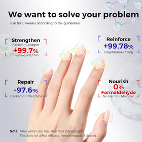 Morovan milky finish on natural nail gives smooth polished look