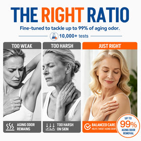 Morovan persimmon soap used underarm demonstrating effective odor control