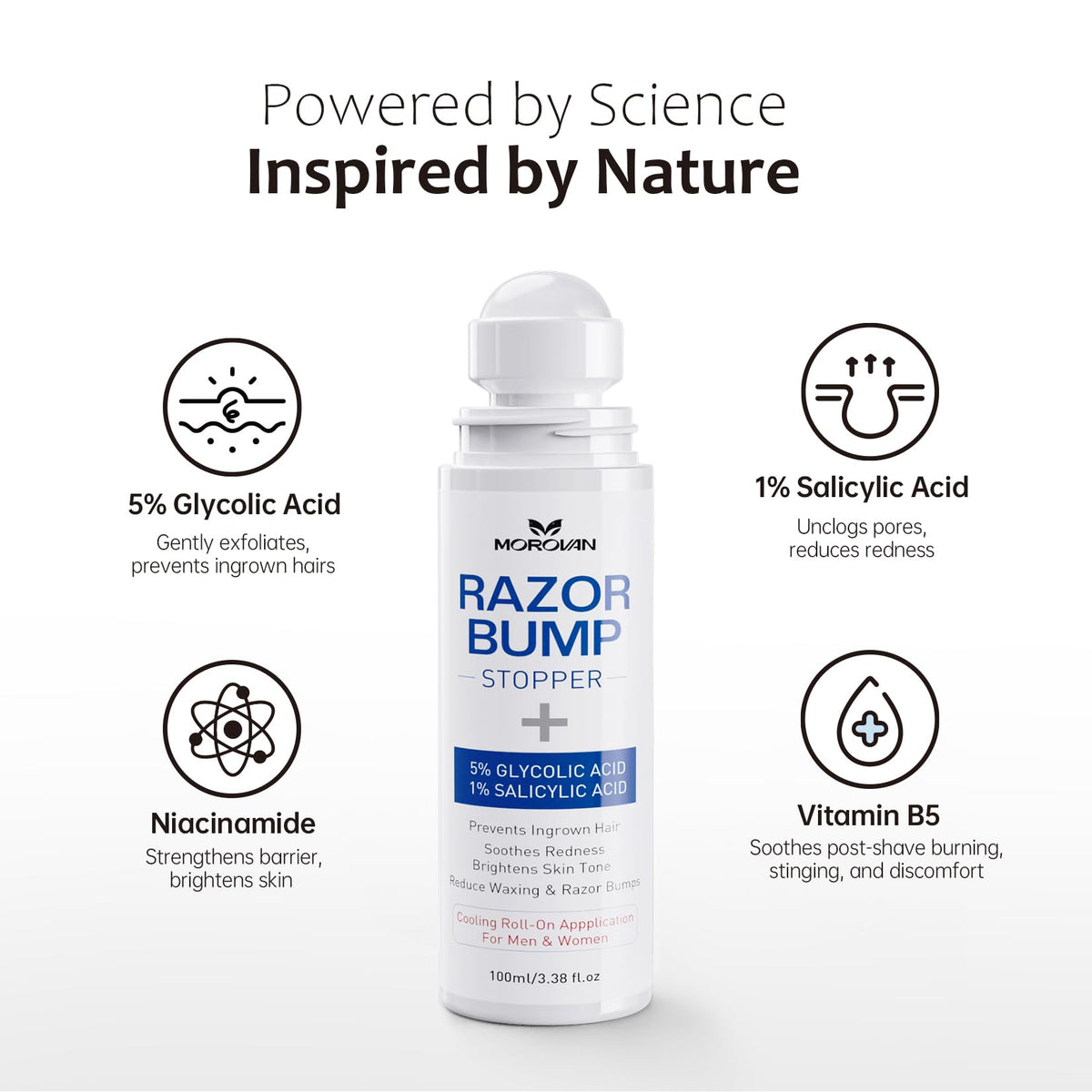 Morovan hand applying serum showing targeted application and fast relief