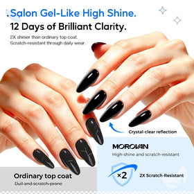 Morovan over dark polish preserving color vibrancy and preventing stains benefit
