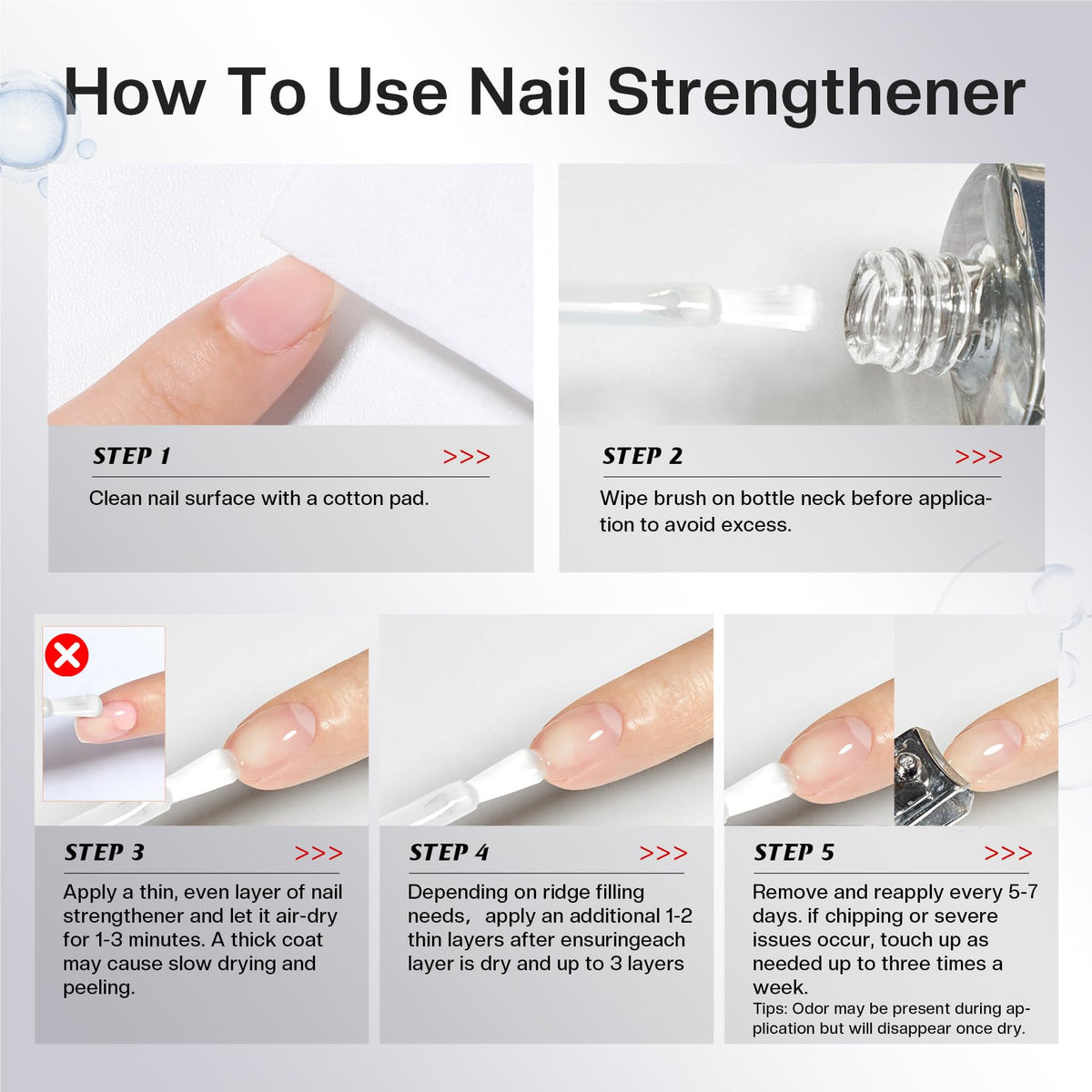 Morovan travel-ready mini bottle for on-the-go nail repair and strength