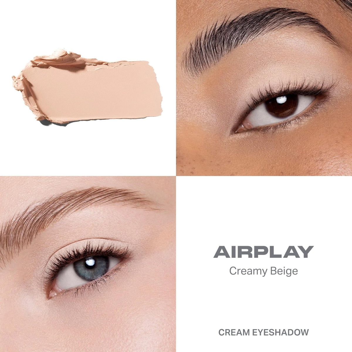 MORPHE open pan showing Airplay texture, visible smooth cream finish for even application